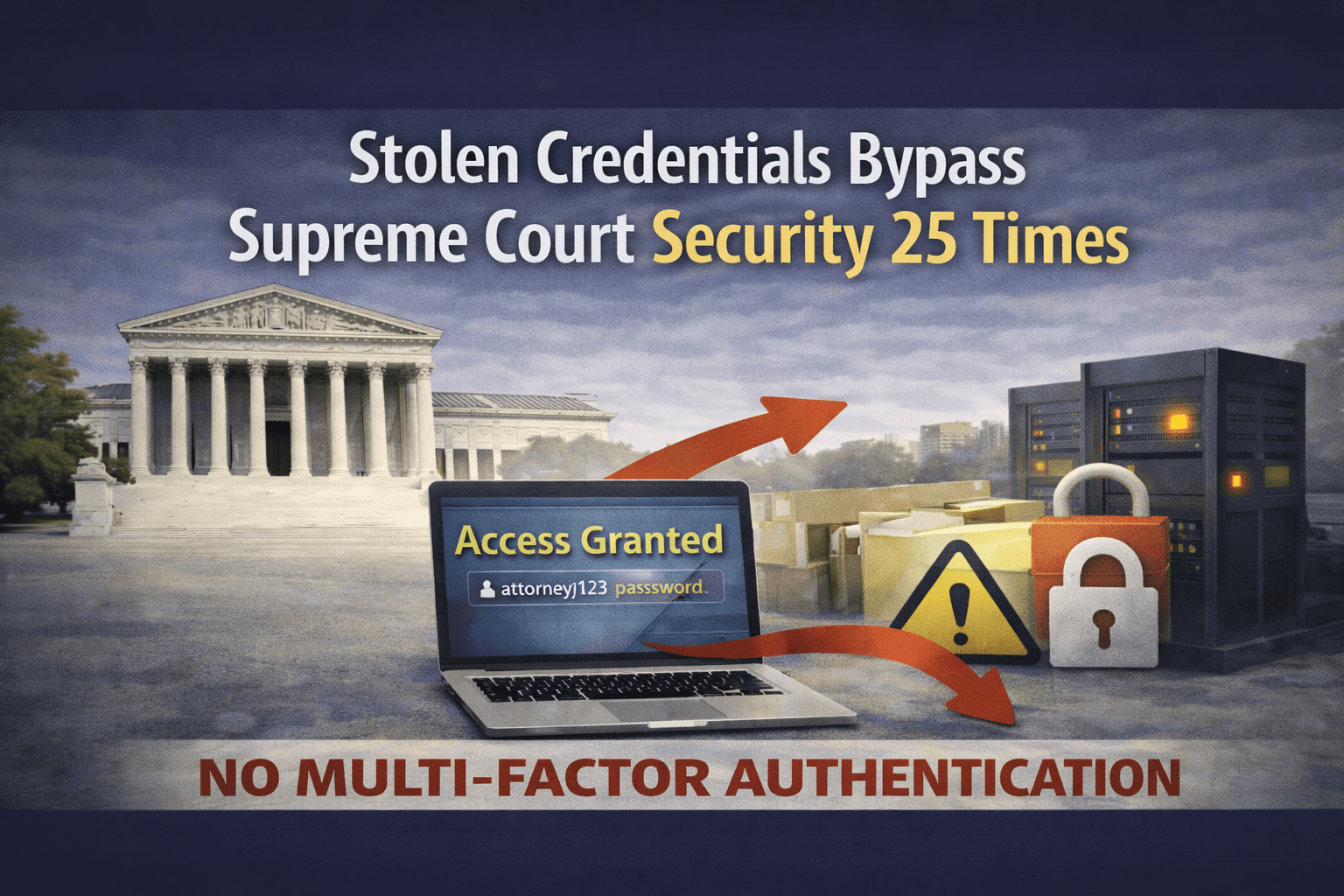 Stolen Credentials Bypass Supreme Court Security 25 Times