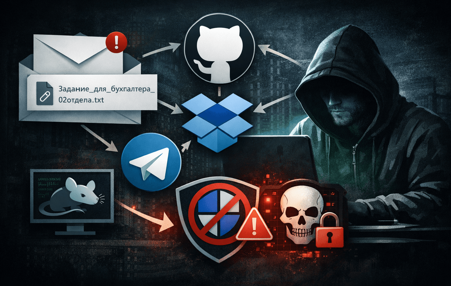 Russian Organizations Face Multi-Stage Phishing Campaign Using GitHub and Cloud Services