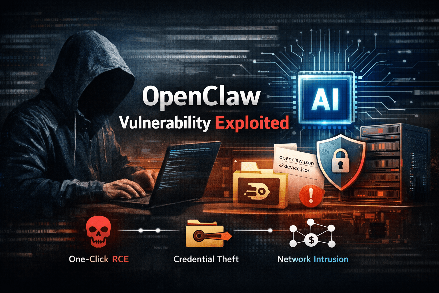 OpenClaw AI Framework Exploited: RCE Attacks and Data Theft Targeting 15,000+ Exposed Instances